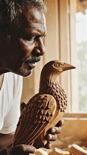 Art in Motion: Hand-Carving a Wooden Bir