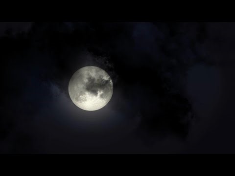Moon and clouds animation loop