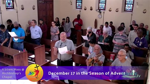 Archbishop's Chapel Mass- Third Week of Advent - Wednesday 17th Dec 2025. Location: Archbishop's House, Maraval Road, Port of Spain, Trinidad. | Trinity TV