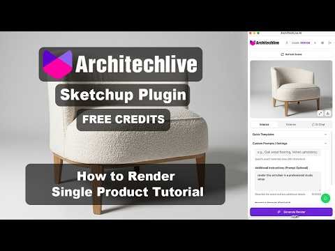 SketchUp AI Product Rendering Tutorial | Turn Simple Models into Photorealistic Renders
