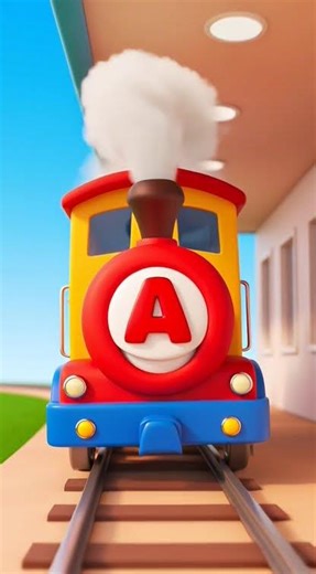 ABC Train Song with Objects | Learn Phonics A for Apple 🚂