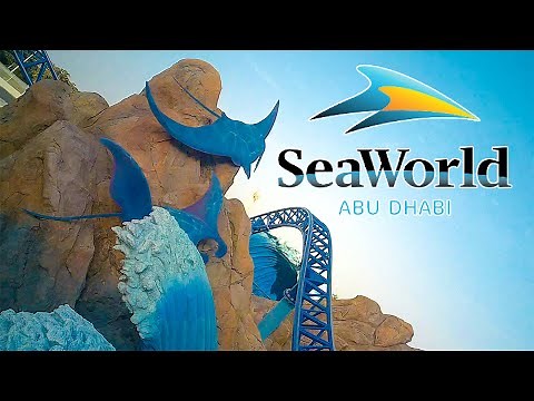 Manta & Eel Racer Roller Coasters! Front Seat POV! SeaWorld Abu Dhabi!