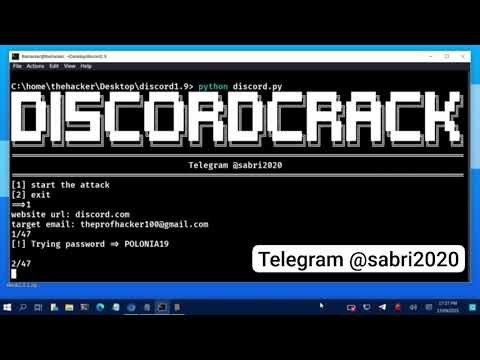 DiscordCrack Tool - Kali Linux