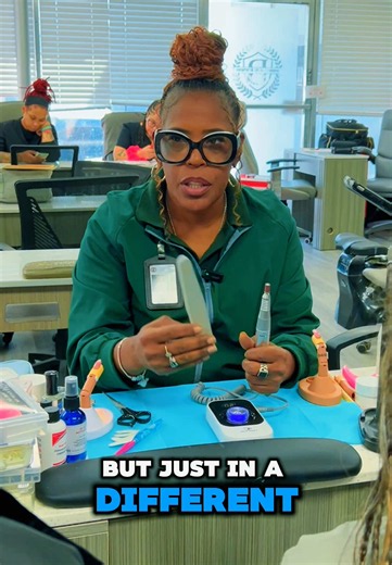 Peek into our Nail Technology Department! 💅🏽 Today, Ms. Stacie is breaking down one of the most important parts of nail care: understanding the difference between hand files and e-files, when to use them, and how to safely protect the natural nail. 👏🏽📚 Every great nail tech starts with the fundamentals. 💅🏽✨ 🎓 Ready to turn your passion into a profession? 👉 Visit BBA.edu to enroll or call to schedule an on-campus tour! #NailTechSchool #NailEducation #FutureNailTech #nailtechstudent #futu