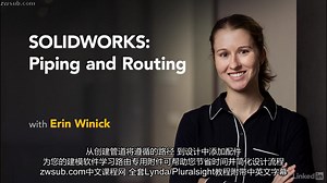 Lynda中文字幕 SOLIDWORKS：管道和路由 SOLIDWORKS: Piping and Routing