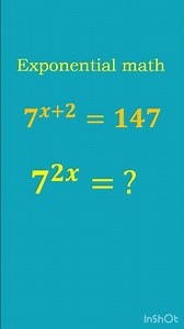 EXPONENTIAL MATH can you solve it? #shorts