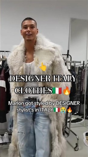 Marlon is an ITALY Fashion Star now😭🔥🇮🇹 #marlon #fashion #designerclothes