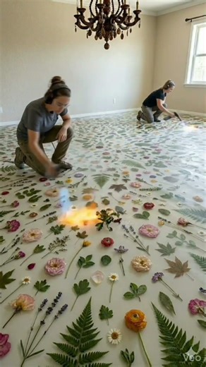 Look at this Flower Floor #epoxyfloor #floordesign
