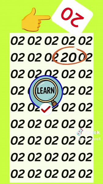 Find the different number #numbers #visiontest #findthemistake #visionchallenge #test
