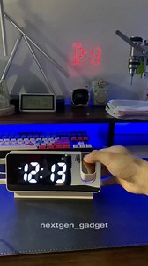 75K views · 336 reactions | Projection Alarm Clock With Usb Charger 180° Rotable Projector Digital Radio | NextGen Gadget | Facebook