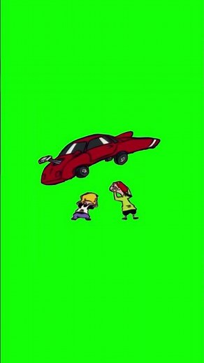 Ed, Edd, n Eddy Bouncing Car meme - Green Screen