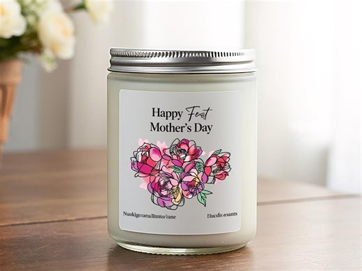 Personalized Mother’s Day Candle, Custom Gift for Mom, Floral Scented Candle, Gift for Her, Mother’s Day Decor - Etsy
