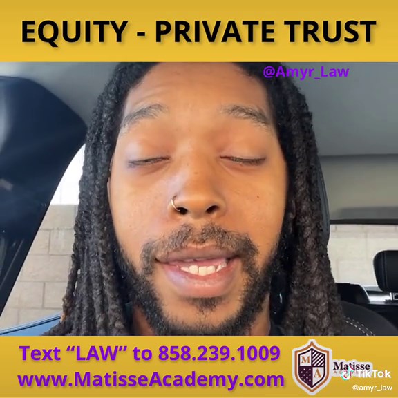 Equity governs Private trust. Its way more to trust entities then the basic asset protection it provides. Learn about trust merger. Trust protector, the different types ot trust. The difference between legal and equitable estate. The difference between how the beneficiary is looked at ij the public versus the private. #lawyertiktok #bank #credit #debt #trust #estate #business #god #equity