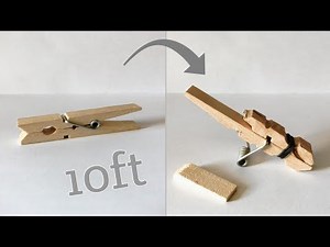 How To Make A Simple Clothespin Gun