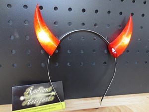 Light up Devil Horns Costume Headband, LED Power Cute Demon Horn - Etsy