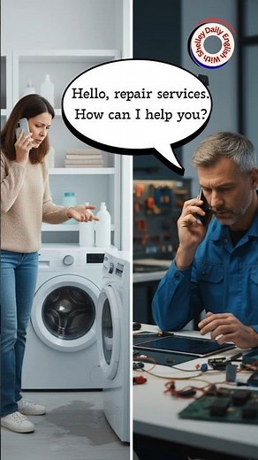 Calling a Repair Technician | Real-Life English Conversation #englishforbeginners