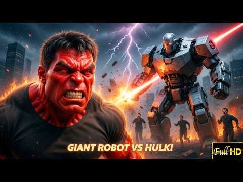 Red Hulk vs Titan Robot – The Most Dangerous Battle Ever! 🔥 Full Battle Fight #hulk #aivideo