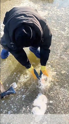 Ice-Breaking Harvest: Reclaiming a Frozen Catch from a Winter Lock