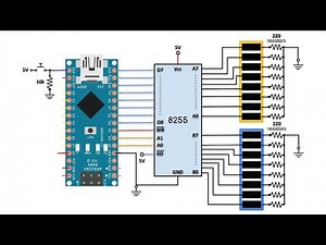 Programming 8255 PPI using Arduino Nano