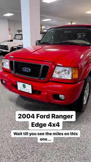 78K views · 182 reactions | LOW MILES: Already going for $20,000 on @bringatrailer this 2004 Ford Ranger Edge 4×4 only has 3,101 miles. It’s NEVER seen rain ️ how crazy is that?! Go check it out and let me know what you think   @vantageautocollection | Ford Ranger - fordrangergram | Facebook