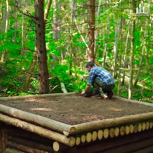 Learn how to build a natural dugout shelter in the wild using bushcraft landscaping and other skills | Camping videos Survival