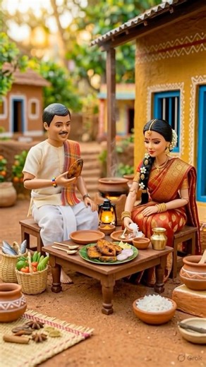 A Day in Tiny Village 🏡 Fishing, Farming & Fish Fry #kids #MiniVillage#MiniatureCooking#TinyWorld