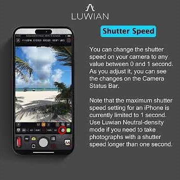 Shutter Speed Tutorial - Luwian iPhone Academy of Photography