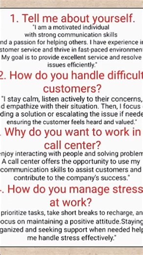 Call center interview questions and answers | Call center job interview questions and answers#learn