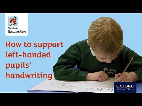 How to support left-handed pupils' handwriting