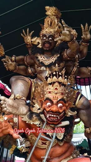 ogoh-ogoh Tabanan Bali siap pawai Nyepi 2016 #nyepi #vlog #bali #juara #ogohogoh #shorts #lomba