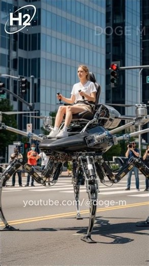 The First Quadruped Drone Vehicle Takes Flight on US Streets #quadrupedrobot #dronerobot #robot