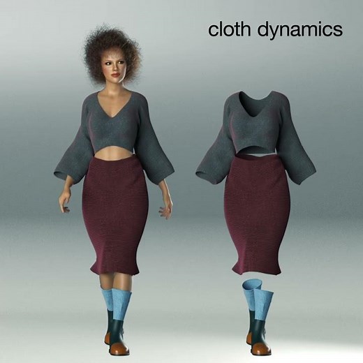 3DS Max cloth dynamics