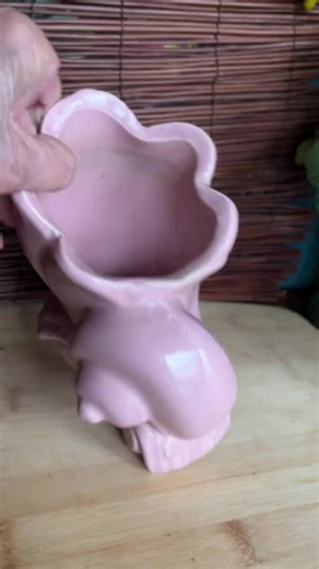 Vintage Pink Sea Shell Planter Vase, USA Pottery, Nautilus Shape Shell, Beach Decor, 1950s - Etsy