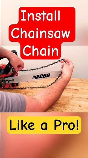 How to Install a chainsaw chain on an ECHO CS400.