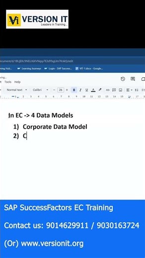 Types of Data Models You Must Know in SAP SuccessFactors #sapsuccessfactors #saphr #shorts