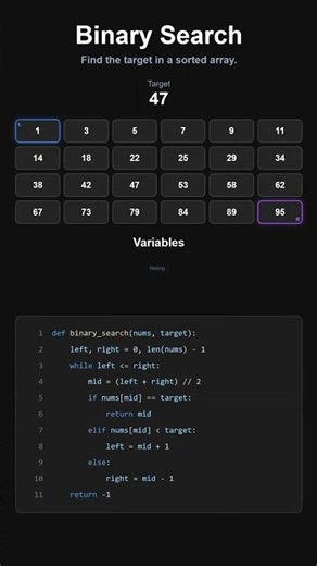🚀 Binary Search (LeetCode 704) | The Fastest Search Algorithm Explained