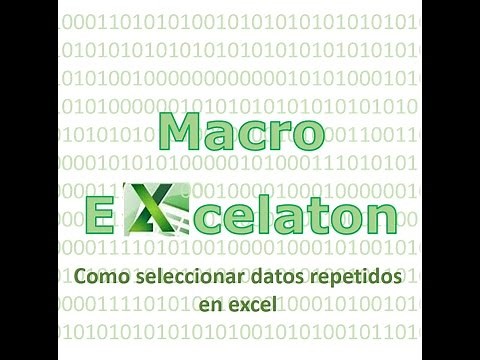 como seleccionar datos repetidos en excel