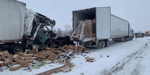 Snow-covered Nebraska roads lead to crashes