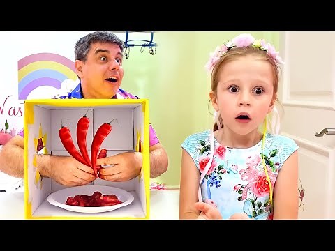 Nastya et papa défi mystère à la maison, défis drôles pour les enfants