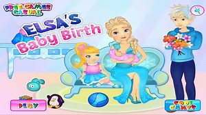Pregnant Princess Elsa Surprise Baby Birth - Disney Frozen Elsa Baby Care & Dress Up Games