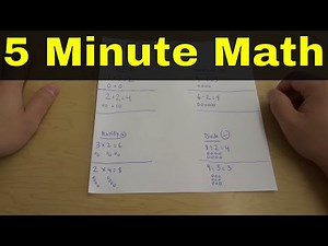 Learn How To Do Math In 5 Minutes-Add, Subtract, Multiply, And Divide