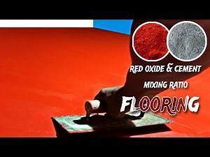 Red Oxide Colour Mixing Ratio | Concrete floor finishing work, Bengali construction