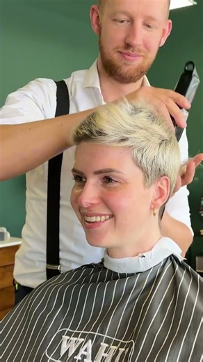 She gets a buzzcut!!