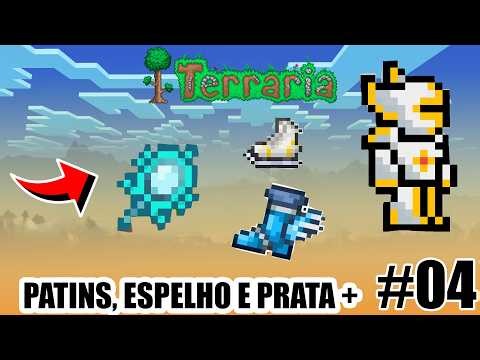 Terraria MUNDO ETERNO Ep.4 - BOTAS ALADAS, PATINS e CEMITÉRIO!