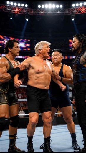 Roman Reigns & Imran Khan Destroy Trump & Modi in WWE Ring 😂🔥 | @CartoonFunFactory