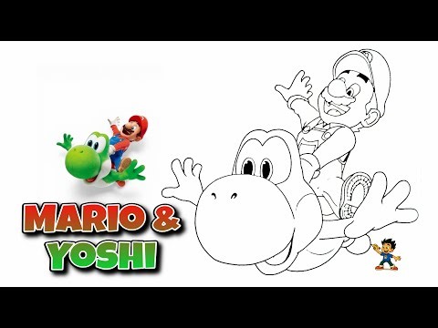 Can You Draw Mario Riding Yoshi Like THIS? (Easy Step-by-Step)
