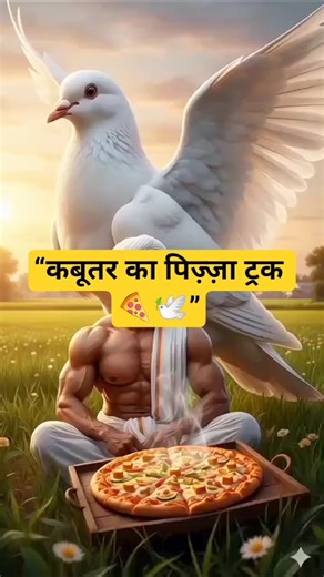 “एक कबूतर जिसने पूरा ट्रक भर पिज़्ज़ा दे दिया!” 😱🍕🤣🤣|Hindi story|Animated Story#shorts
