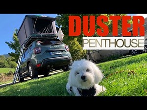 Turning the Dacia 4x4 Duster into a Mini-Camper | GEAR ROCK Kootenay rooftop tent [Dachzelt Camper]