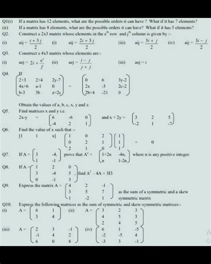 Class -12 (Matrix). If you have any doubt, you can ask in the comment box #mathshorts
