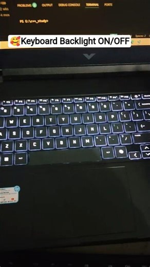 Keyboard Backlight ON/OFF kaise kare 🔥 | Laptop Tips #shorts #keyboard #tech #ytshorts